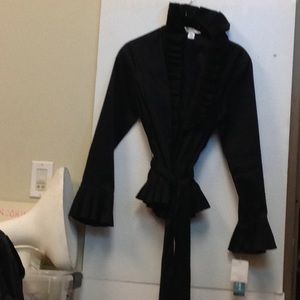 Isadora long sleeve wrap around top nwt size mp